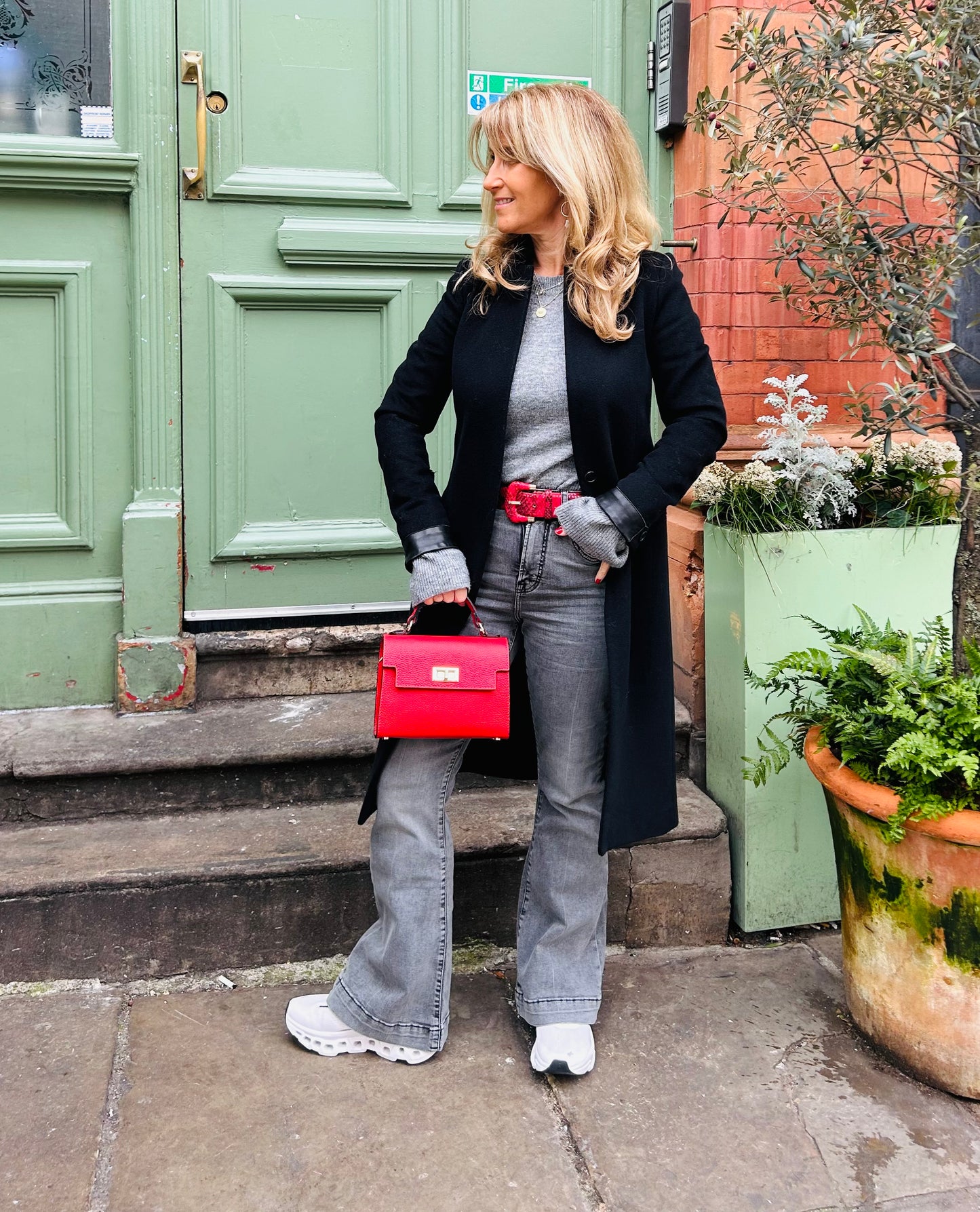 Firenze Leather Box Bag | Red
