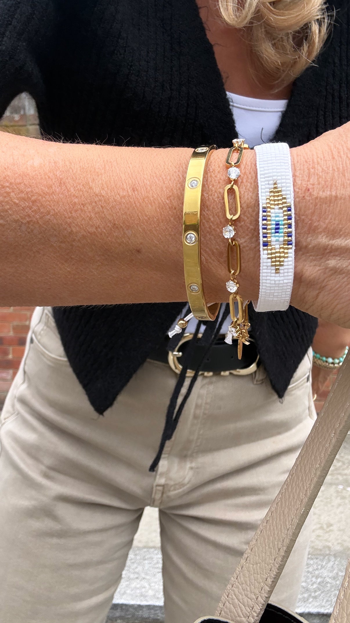 Wilma Sparkling Oval Link Chain Bracelet