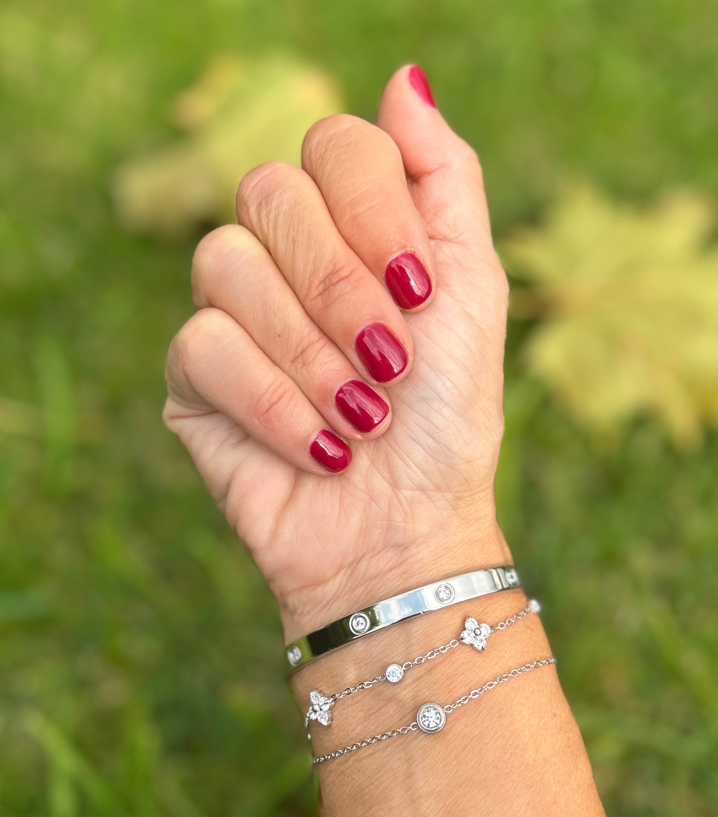 Amore Bangle Bracelet | Silver