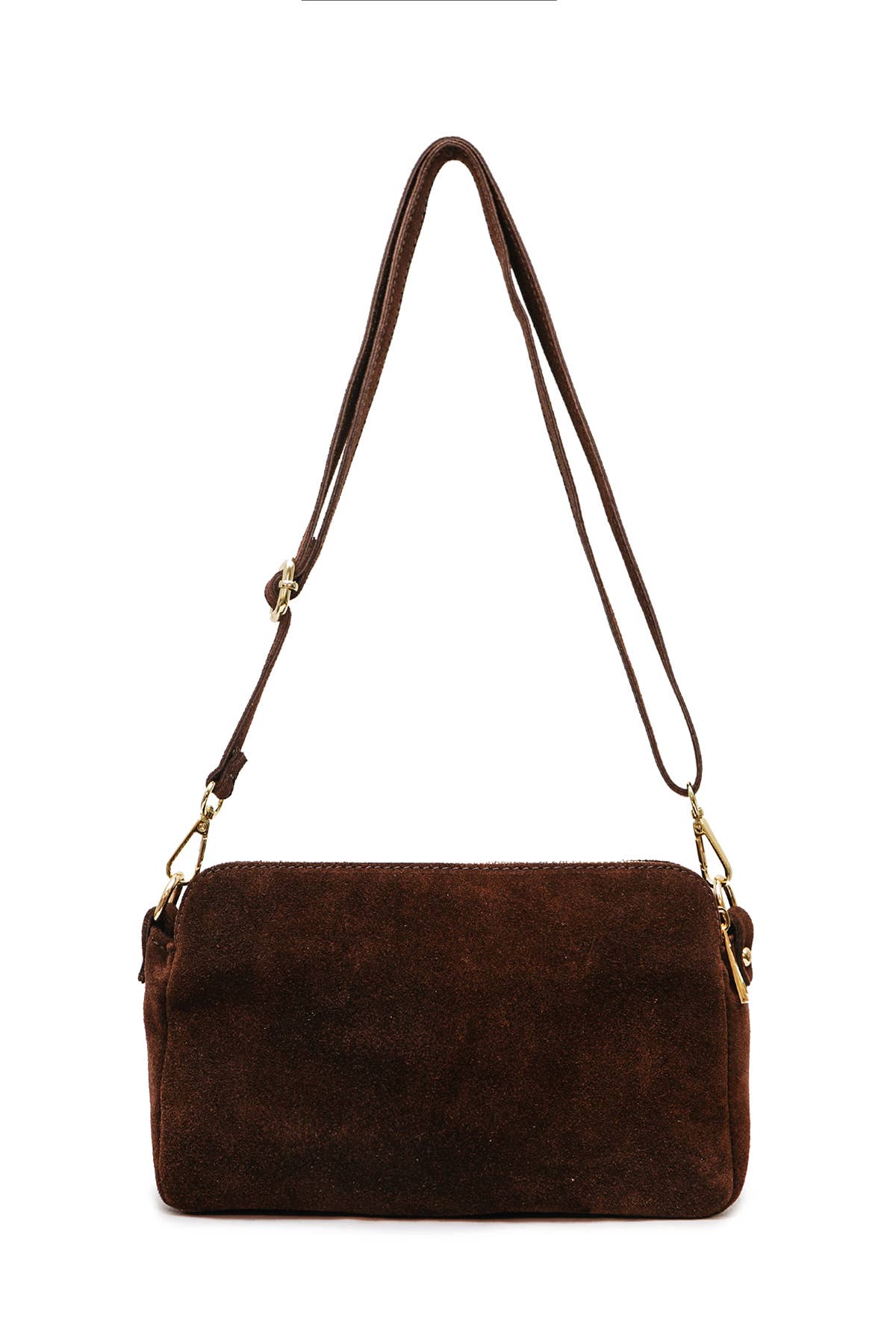 Rosa Suede Bag | Chocolate Brown