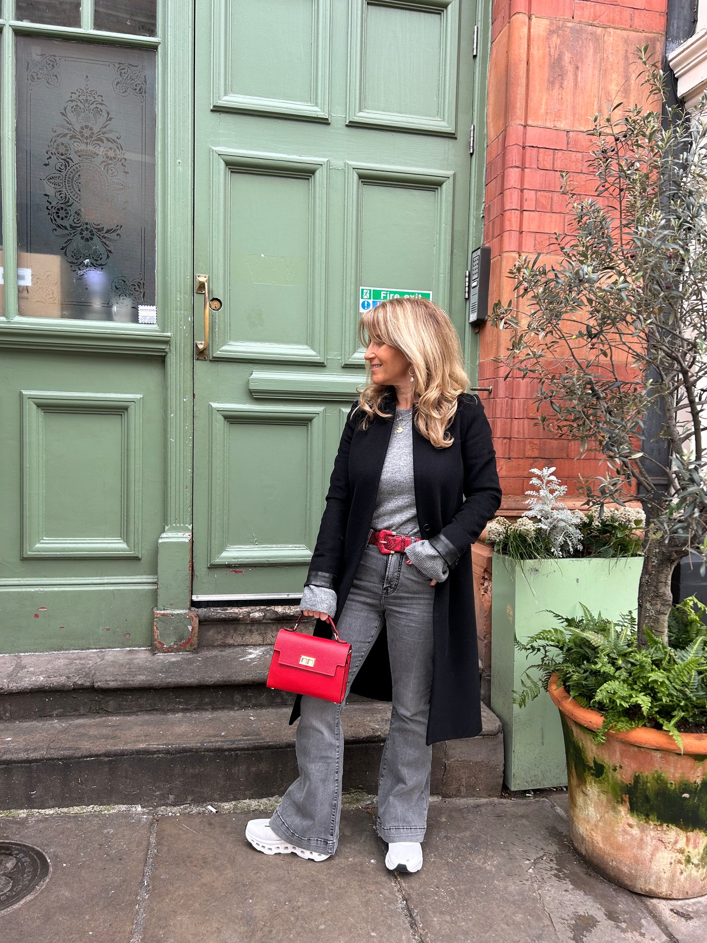 Firenze Leather Box Bag | Red