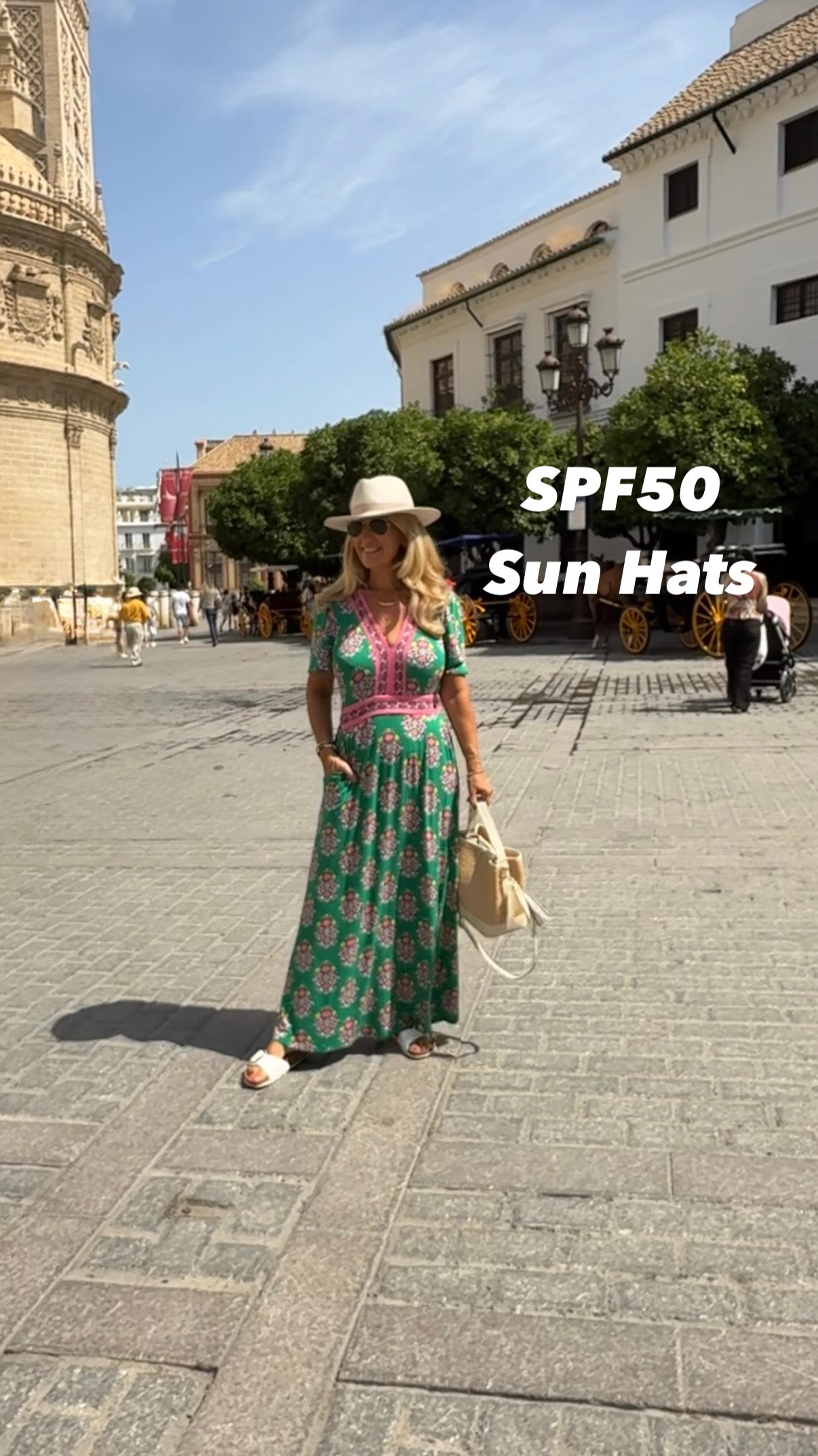 Solero Sun Hat (UPF50+ & Packable) | Taupe & Ivory