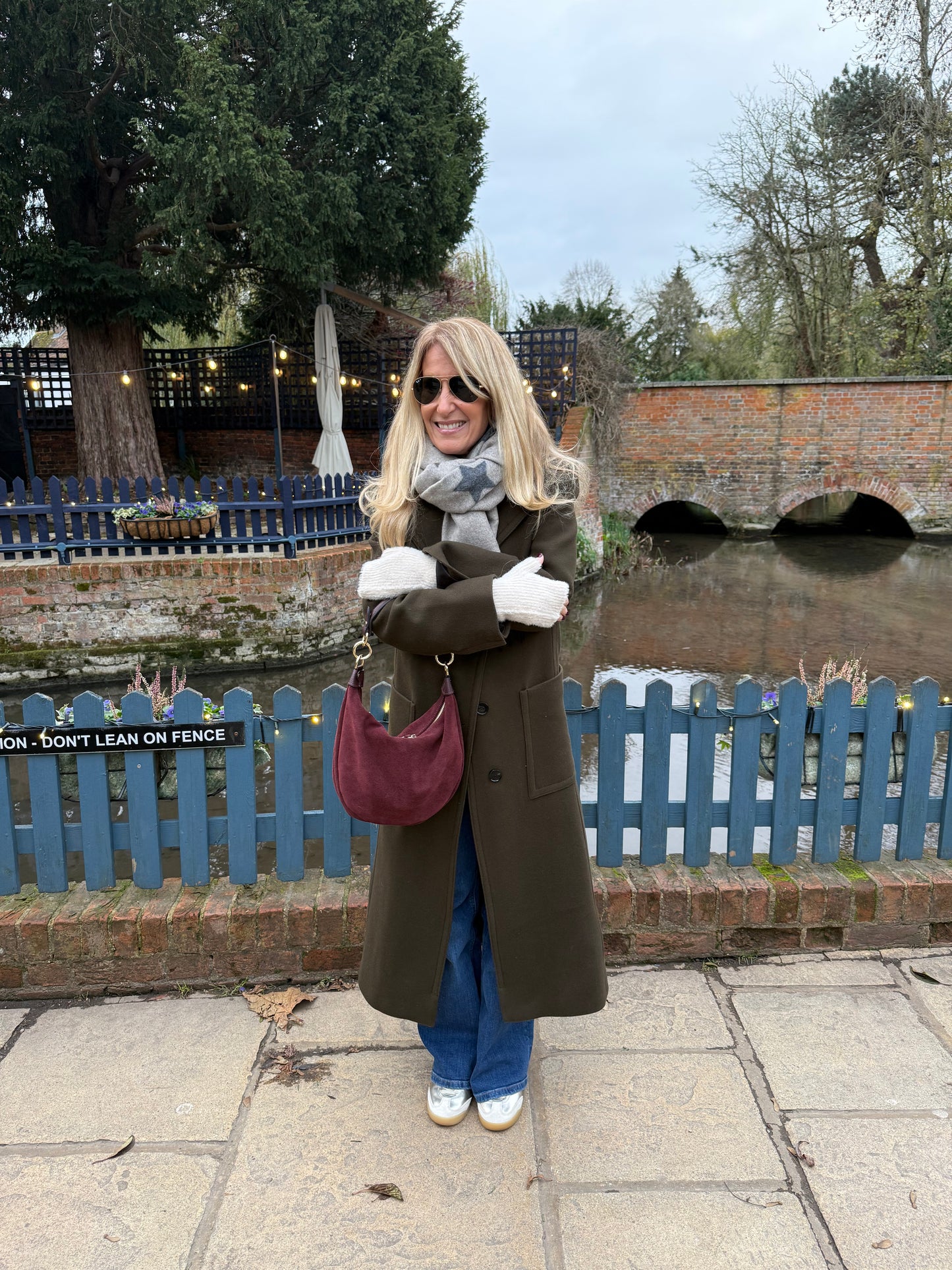 Reversible Star Cashmere Blend Scarf | Black, Grey & Taupe