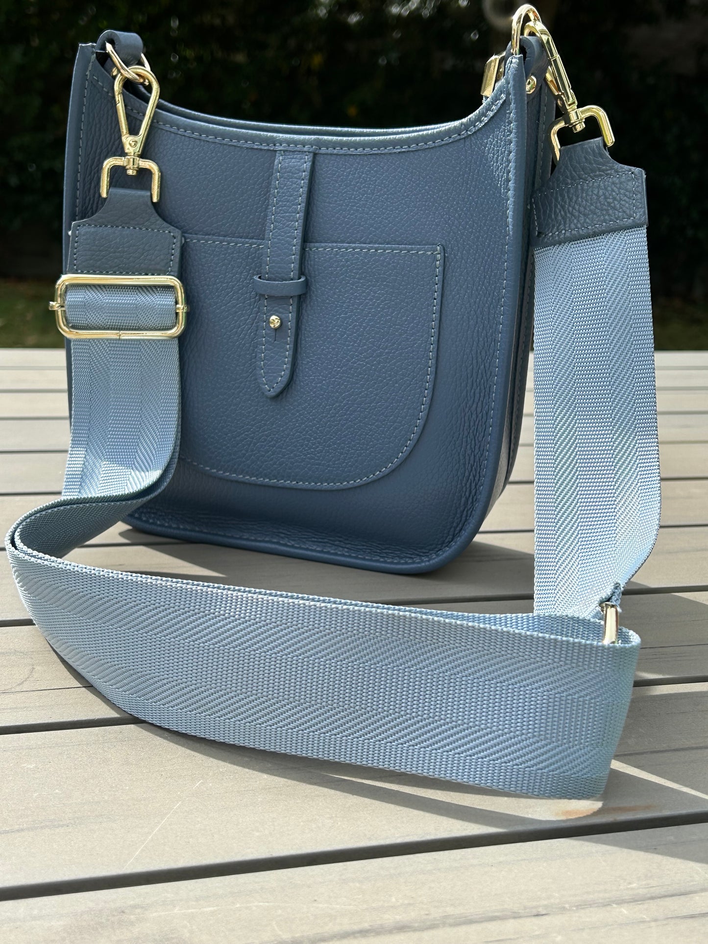 Stripe Bag Strap | Denim Blue