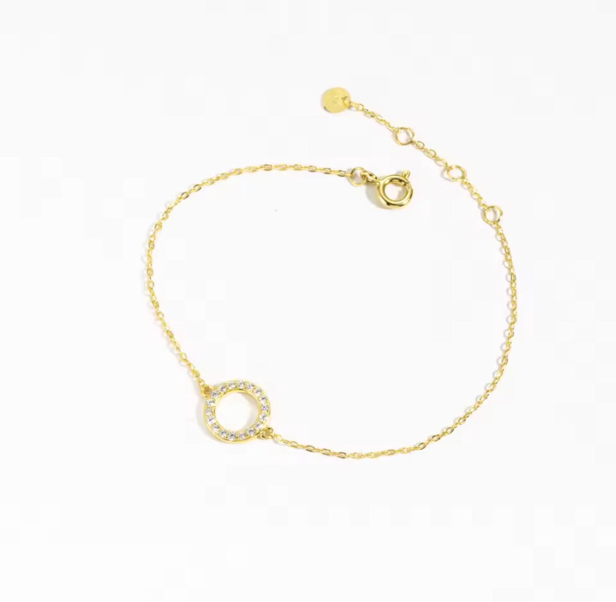 Open Circle Bracelet | Gold or Silver