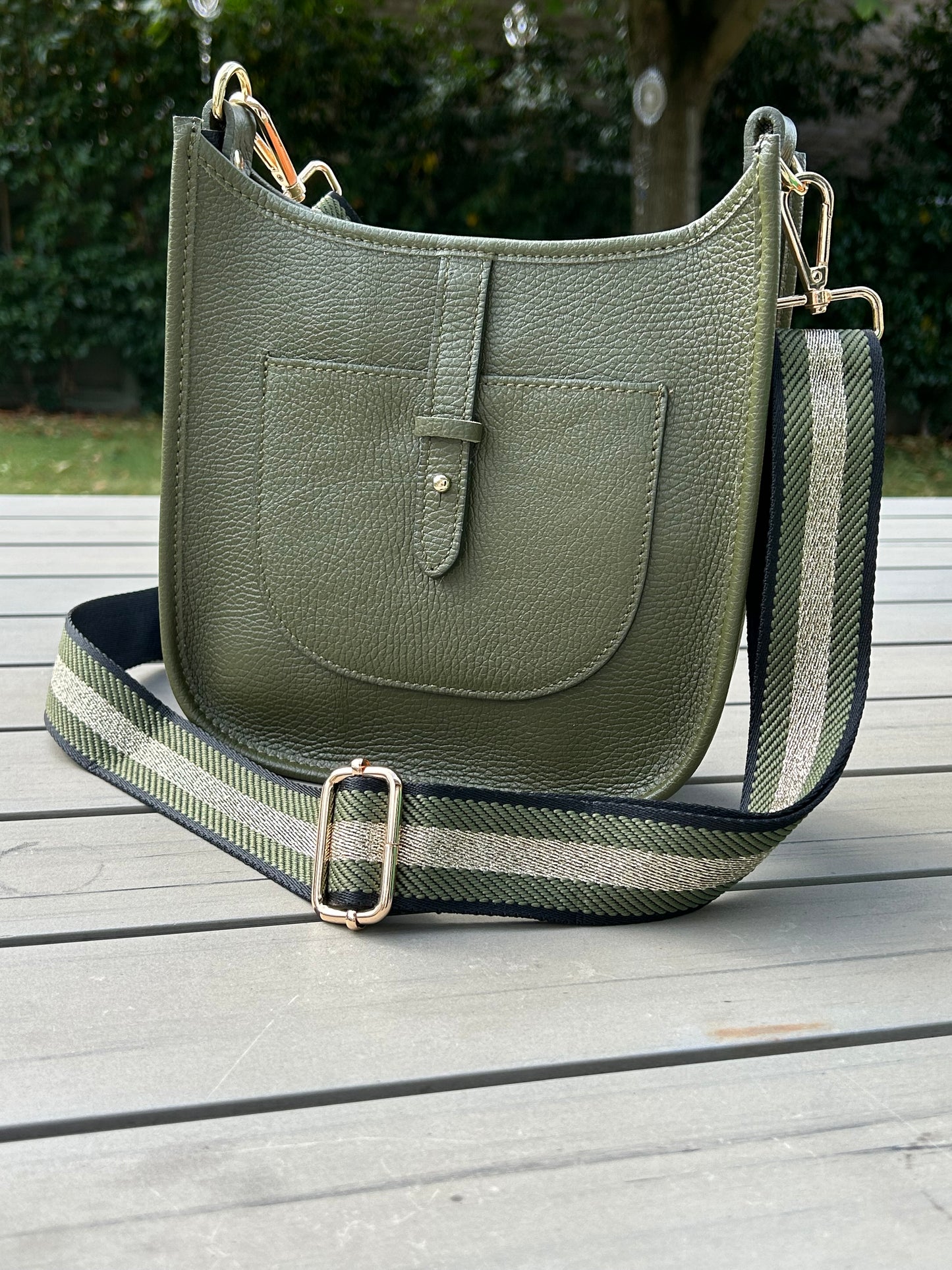 Portofino Leather Bag | Khaki