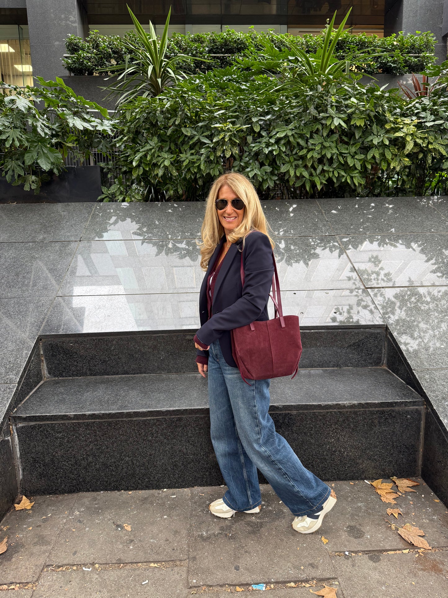 Back Soon - Genova Suede Tote Bag | Burgundy