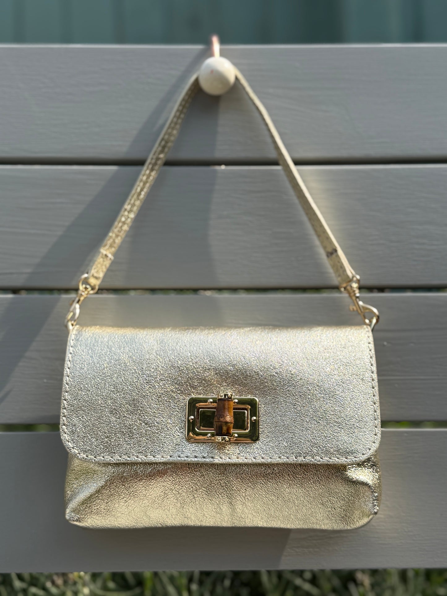 Emilia 3-in-1 Leather Bag | Gold