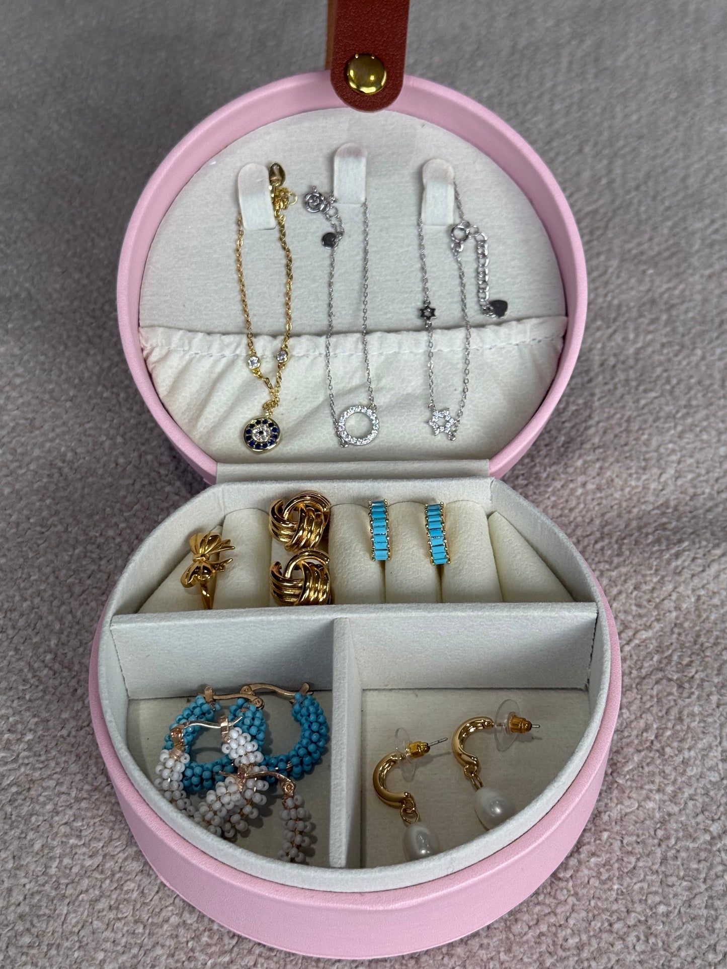 Jewellery Carry Case | Baby Pink