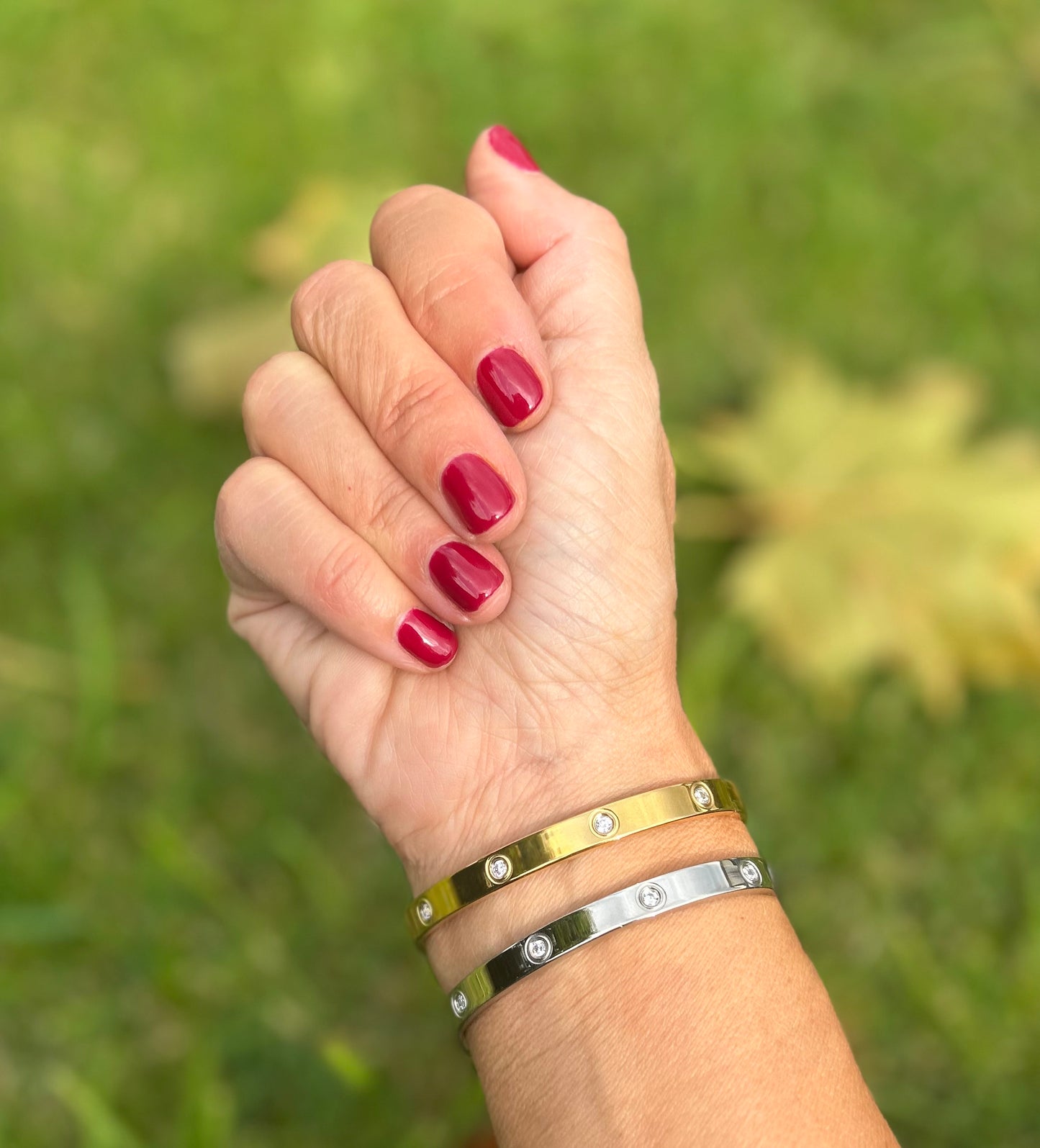 Amore Bangle Bracelet | Gold