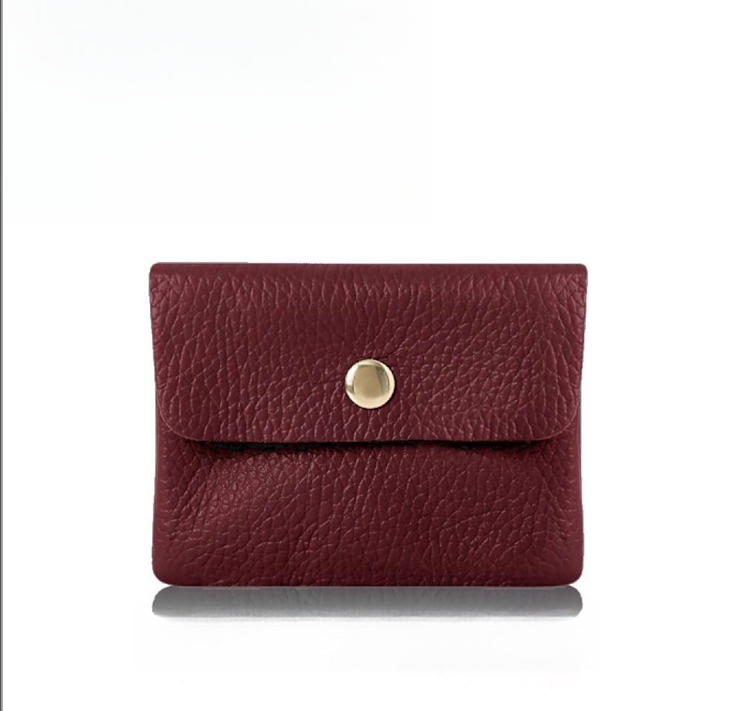 Burgundy coin purse hotsell