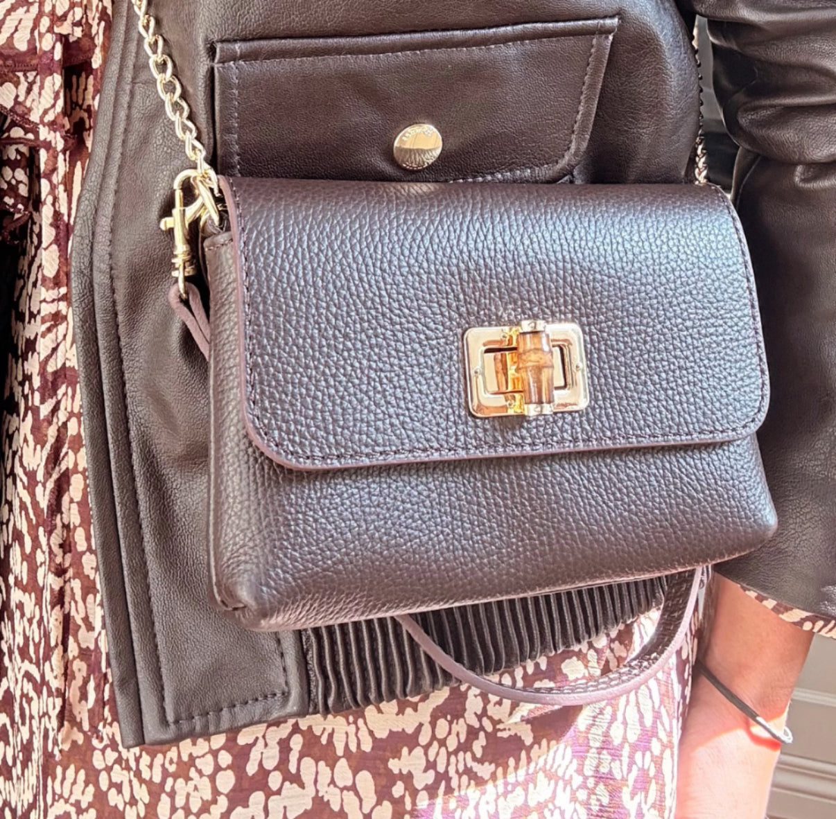 Emilia 3-in-1 Leather Bag | Chocolate Brown