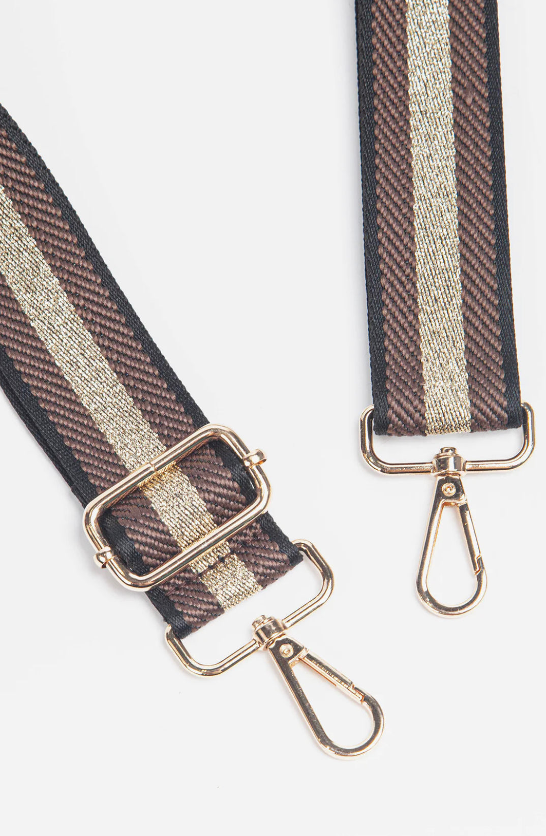 Stripe Bag Strap | Chocolate Brown
