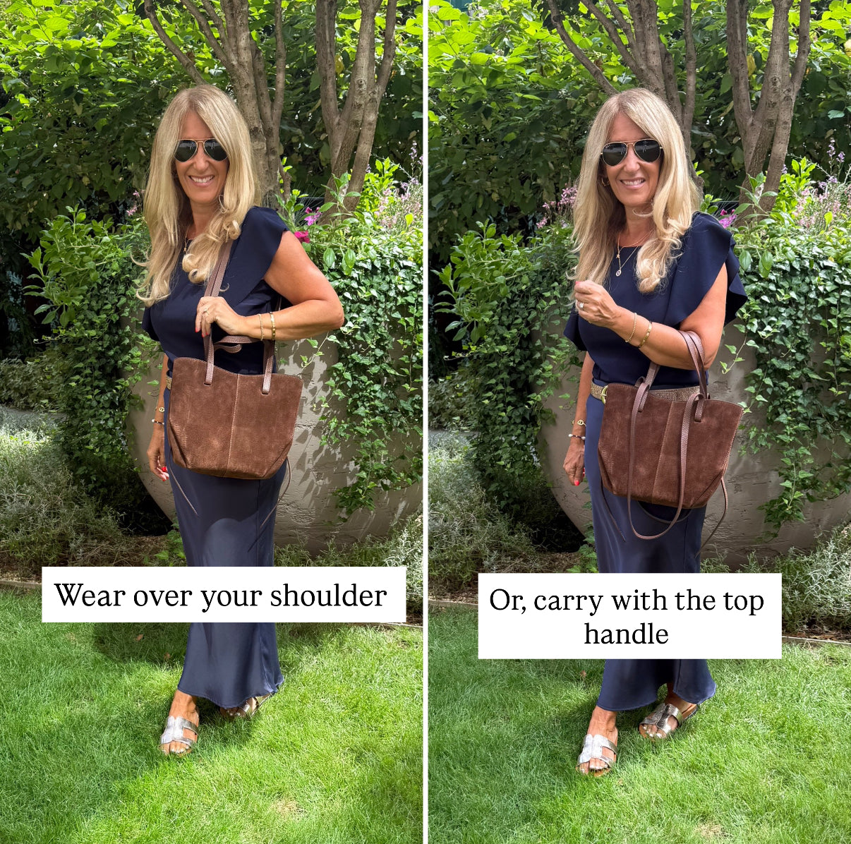 Genova Suede Tote Bag | Burgundy