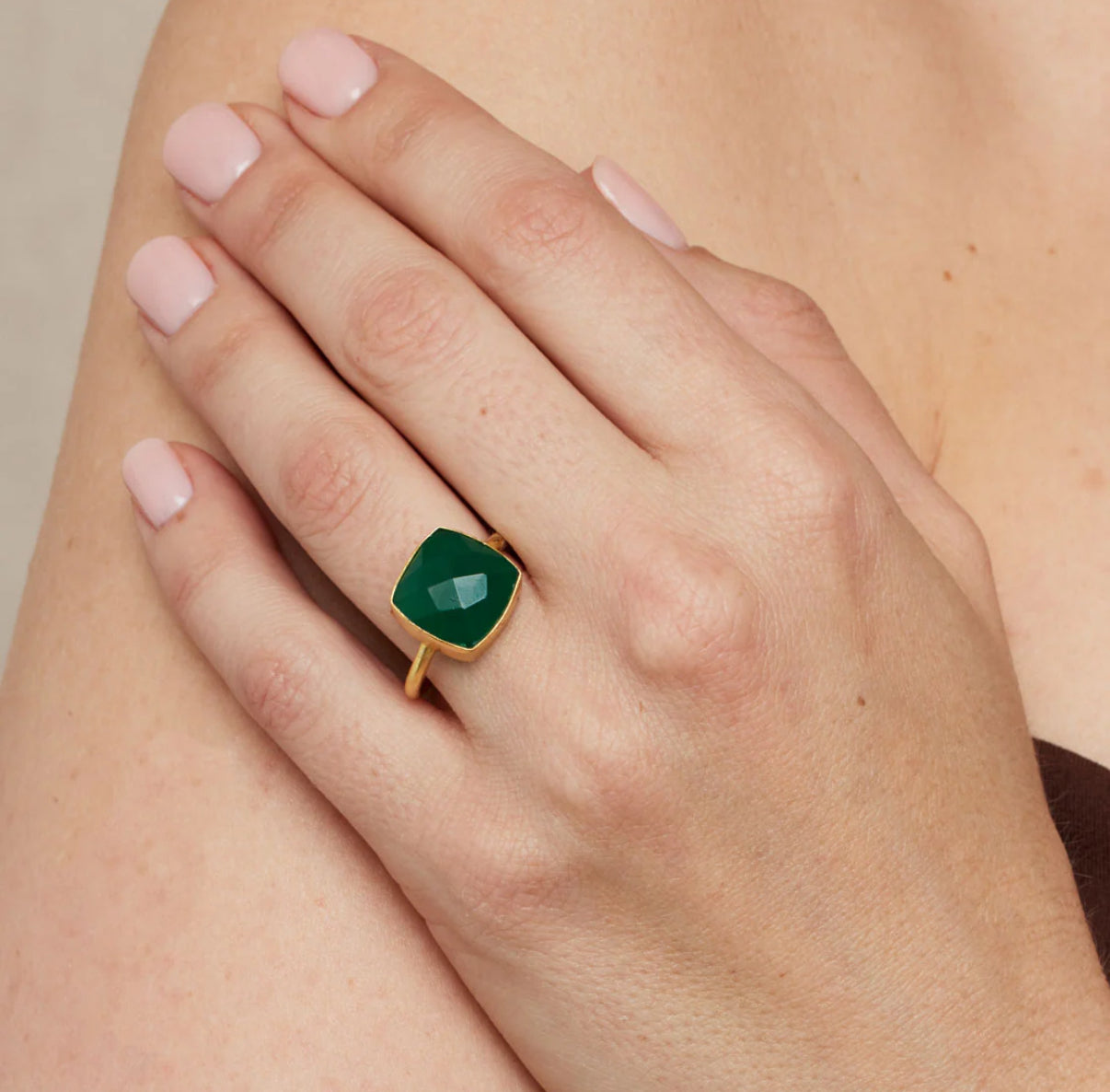 Darcy Green Onyx Ring