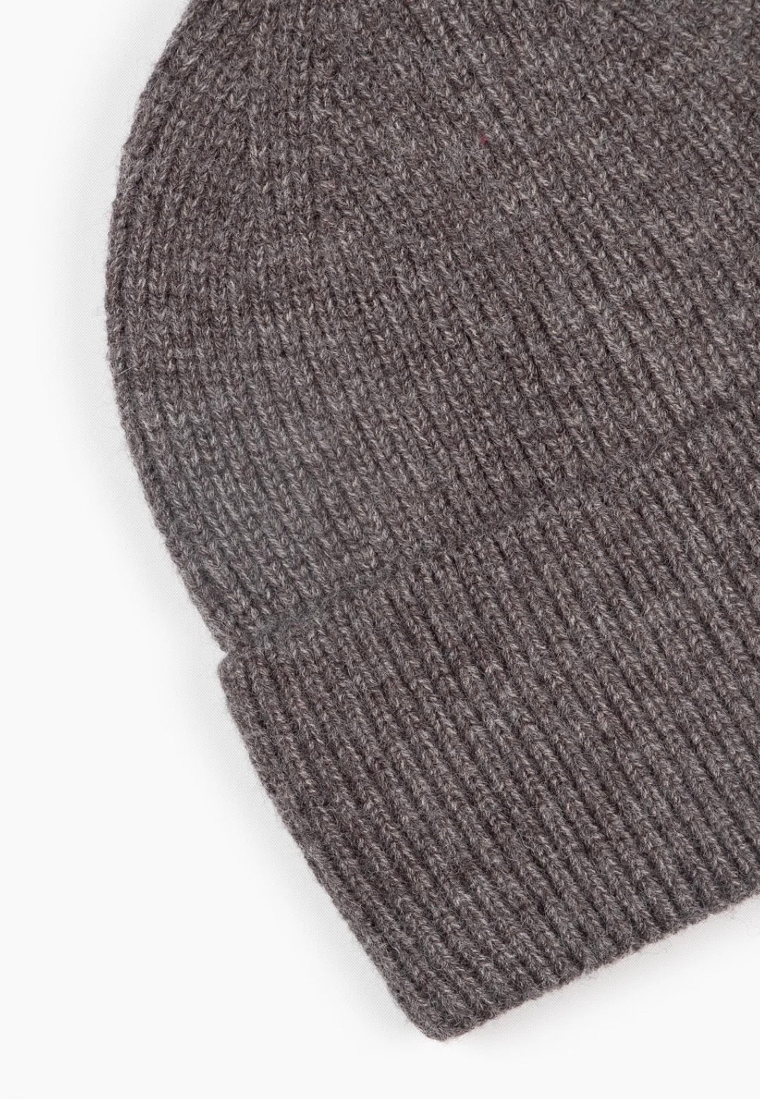Classic Ribbed Beanie Hat | Grey