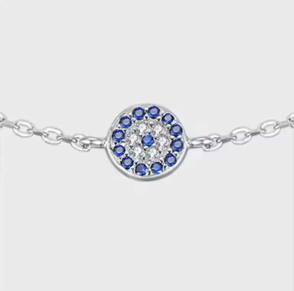 Triple Evil Eye Bracelet | Silver