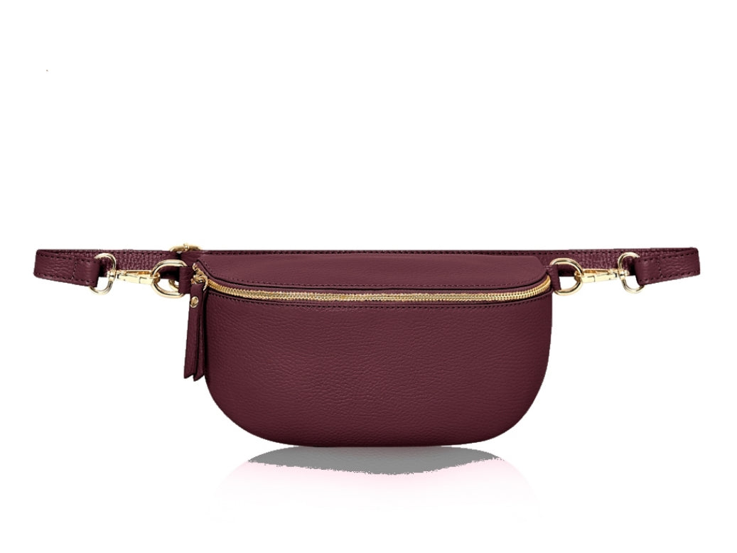 Harley Crossbody Sling Bag Burgundy