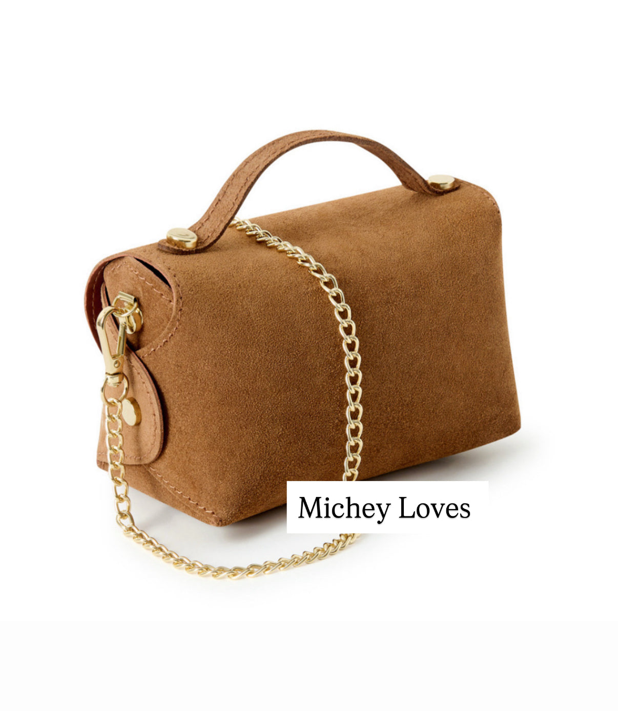 Milano Mini Suede Bag | Black