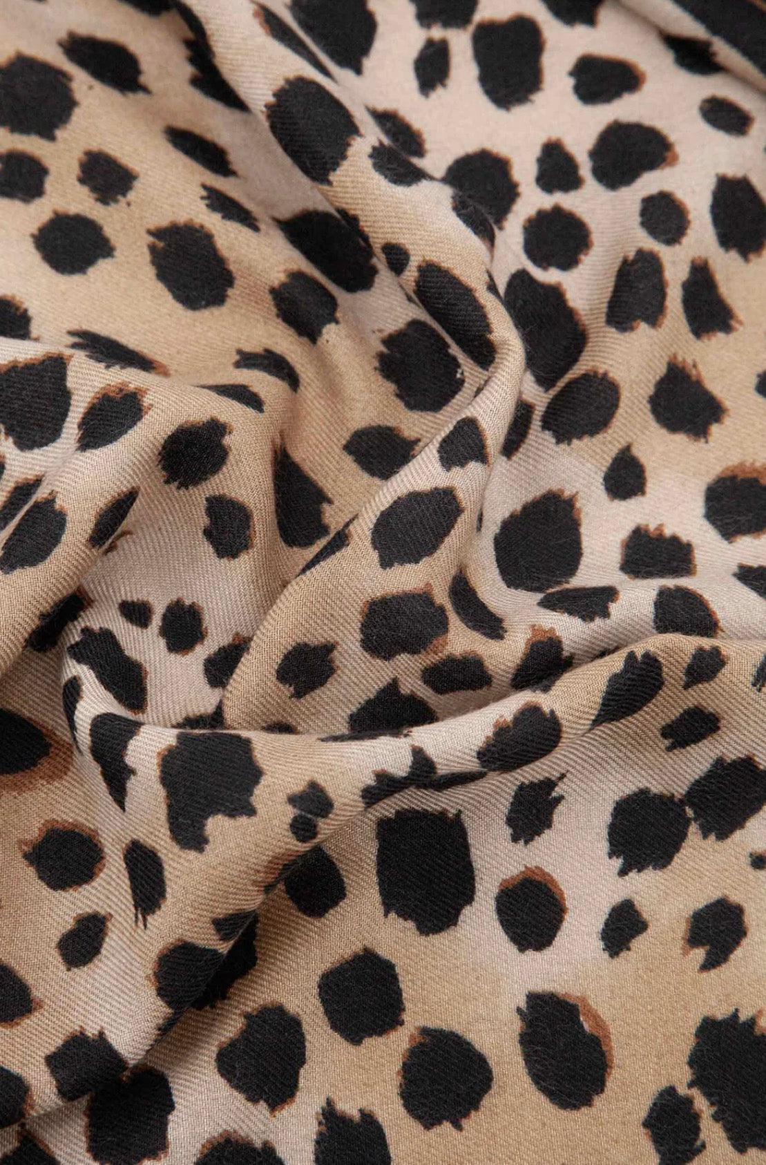 The Tan Animal Print Scarf