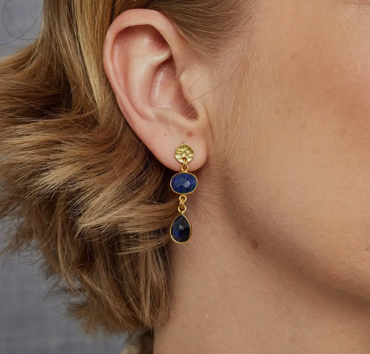 Sia Earrings | Navy