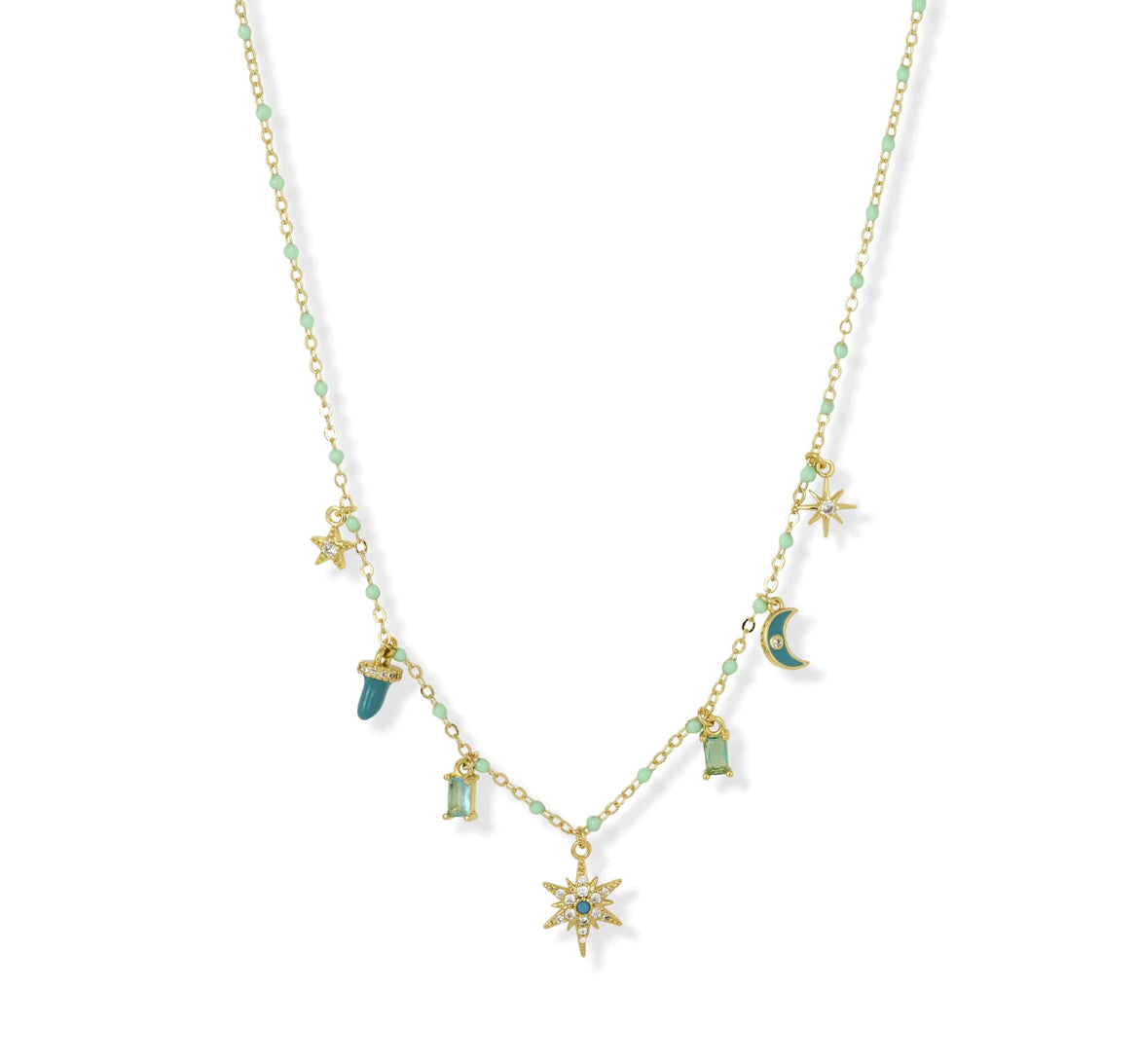Ibiza Charm Necklace | Turquoise