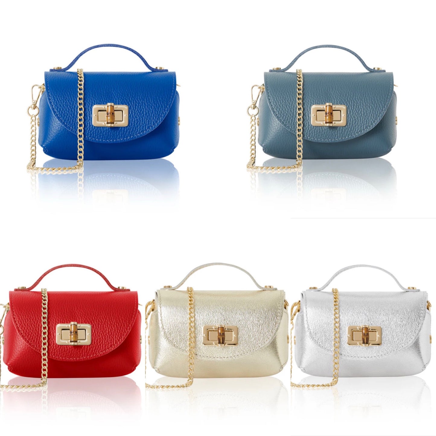 Milano Mini Leather Bag | Black