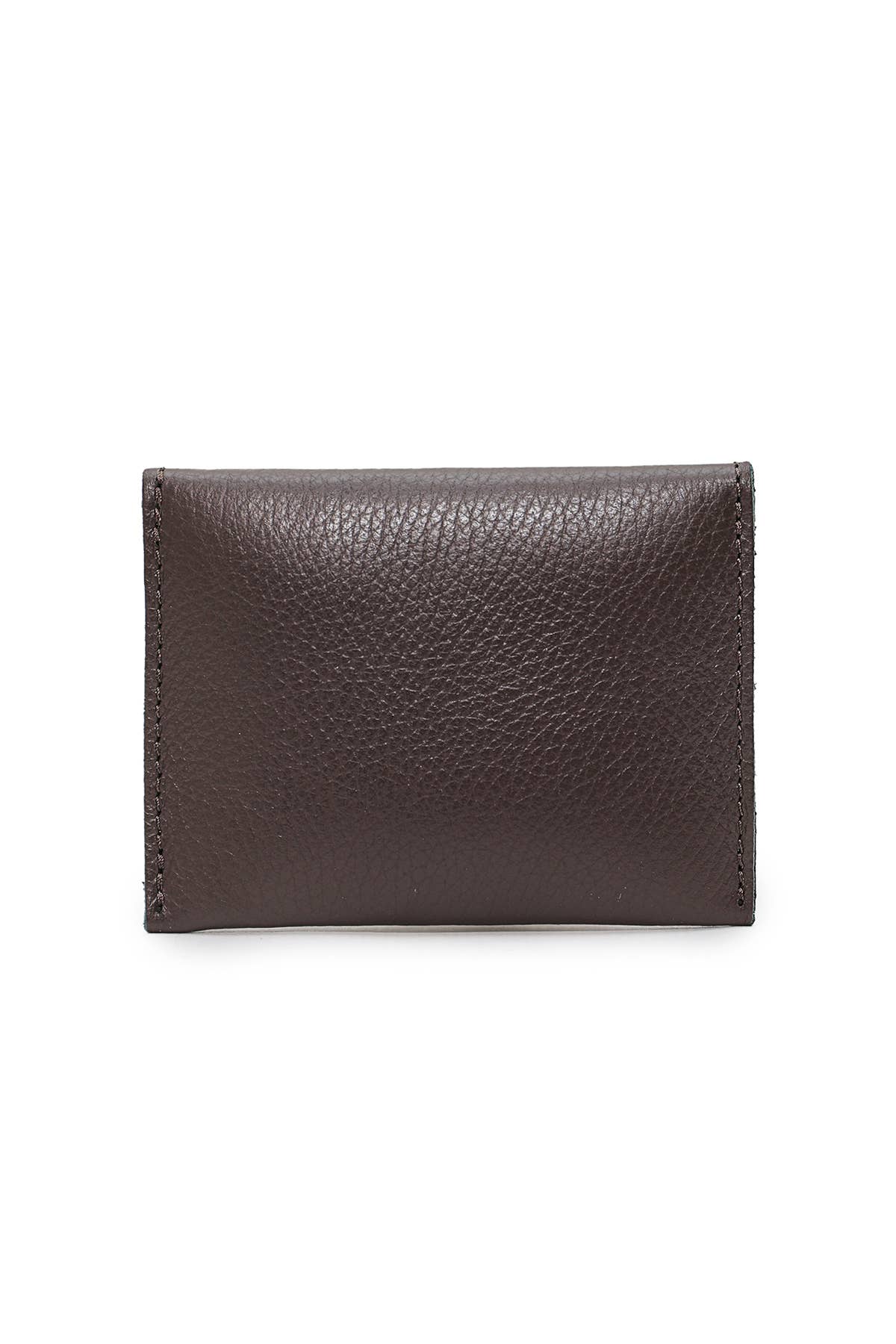 Studded Leather Purse | Chocolate