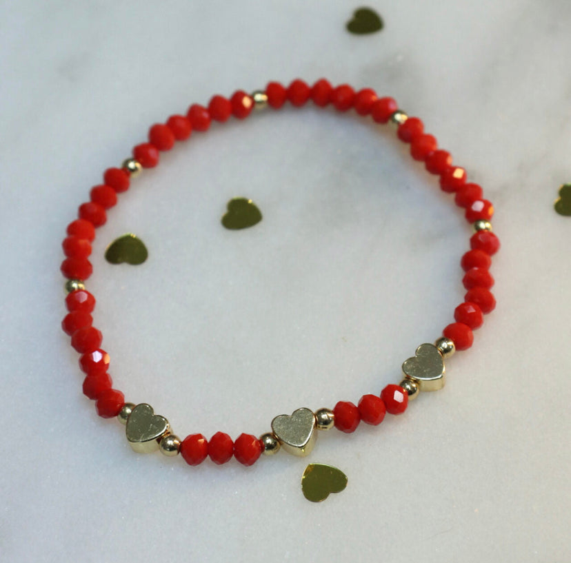 Sasha Heart Bracelets | Multiple Colours