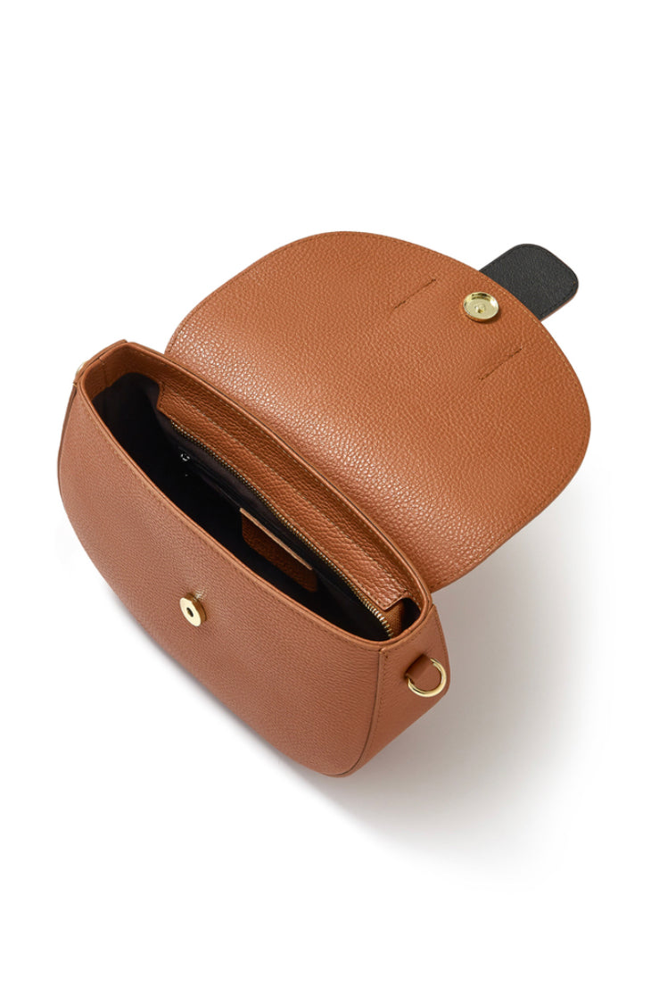 Milano Leather Crossbody Bag | Navy
