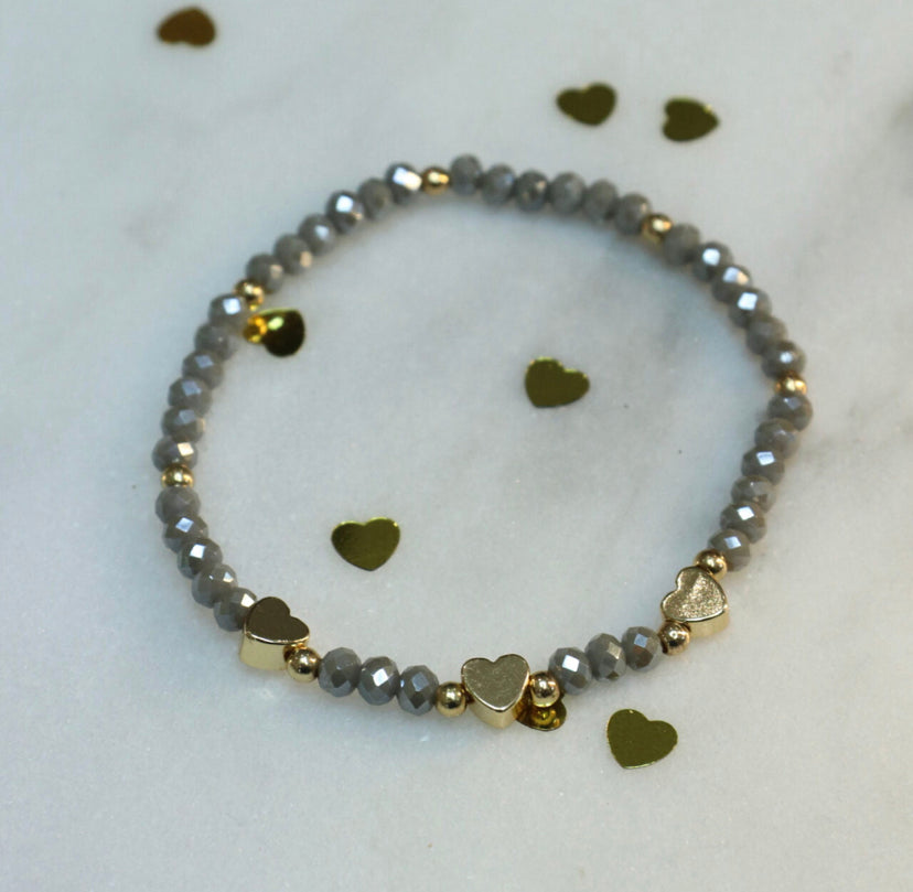 Sasha Heart Bracelets | Multiple Colours