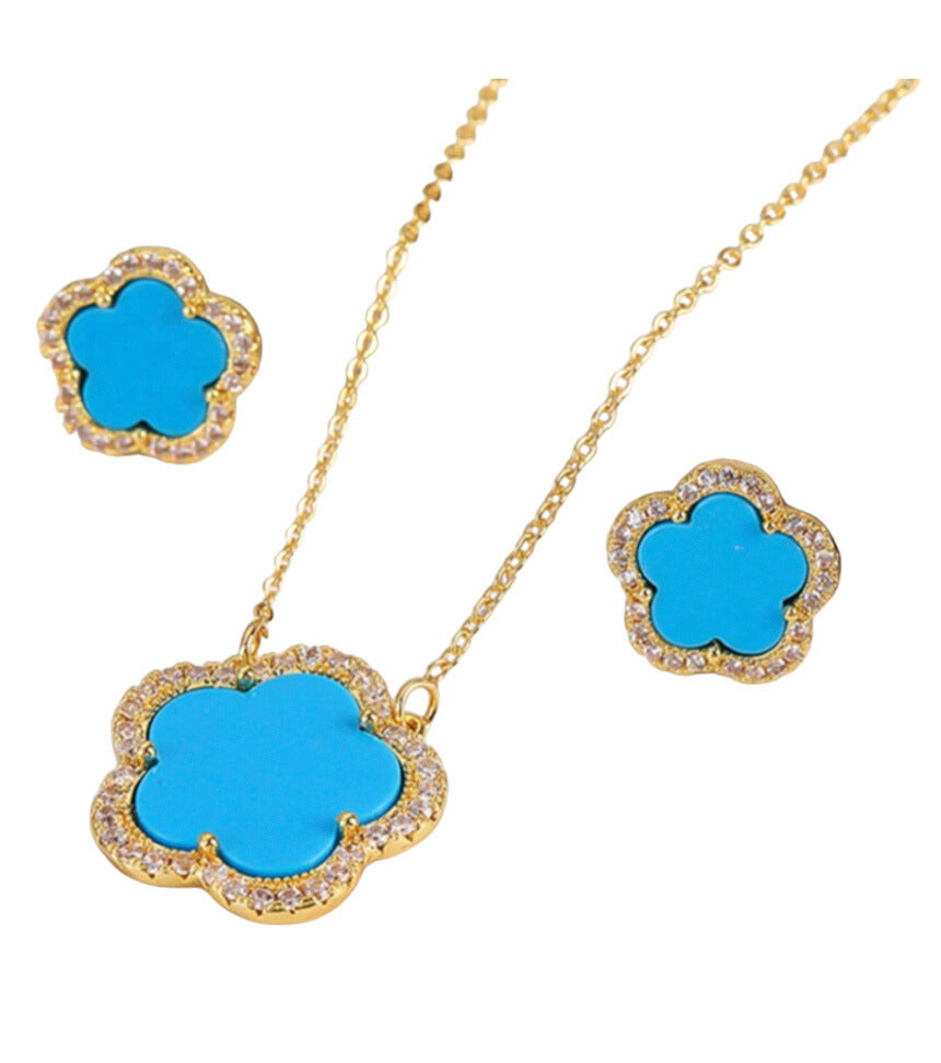 Clover Earrings | Turquoise