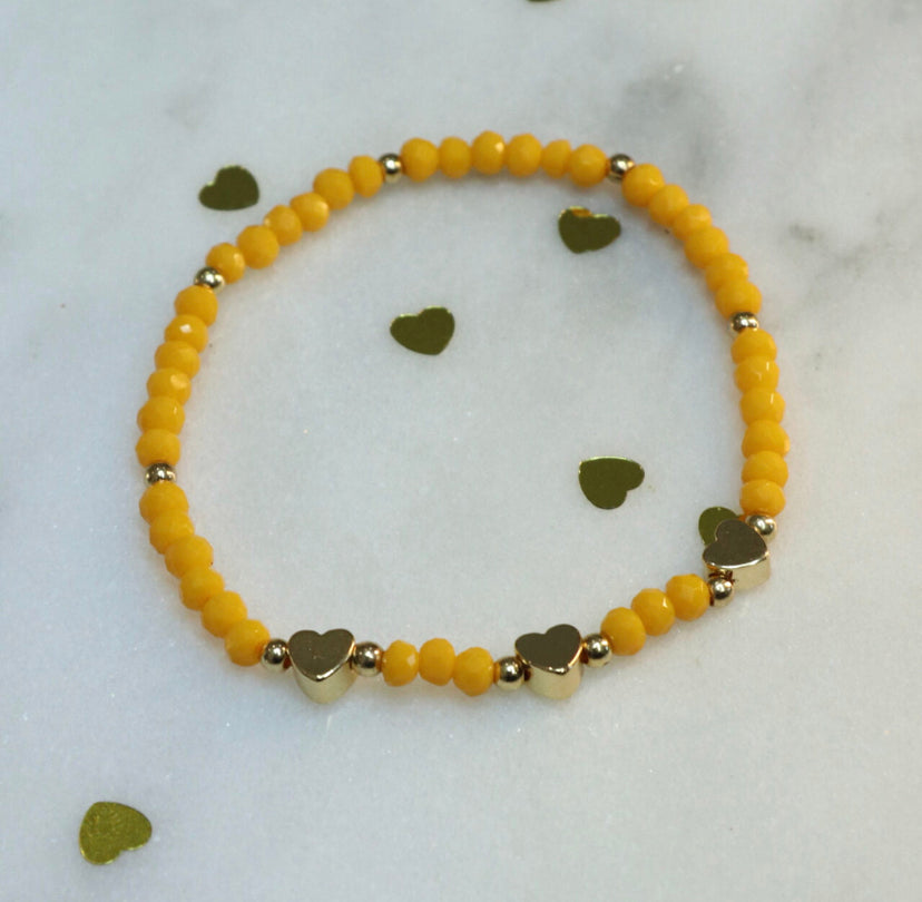 Sasha Heart Bracelets | Multiple Colours