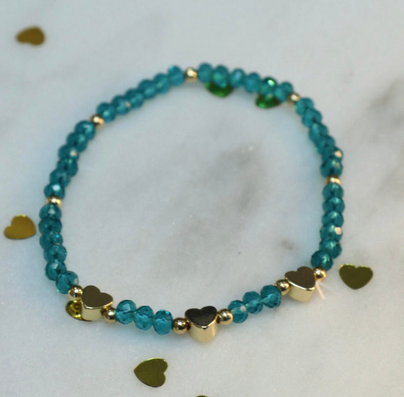 Sasha Heart Bracelets | Multiple Colours