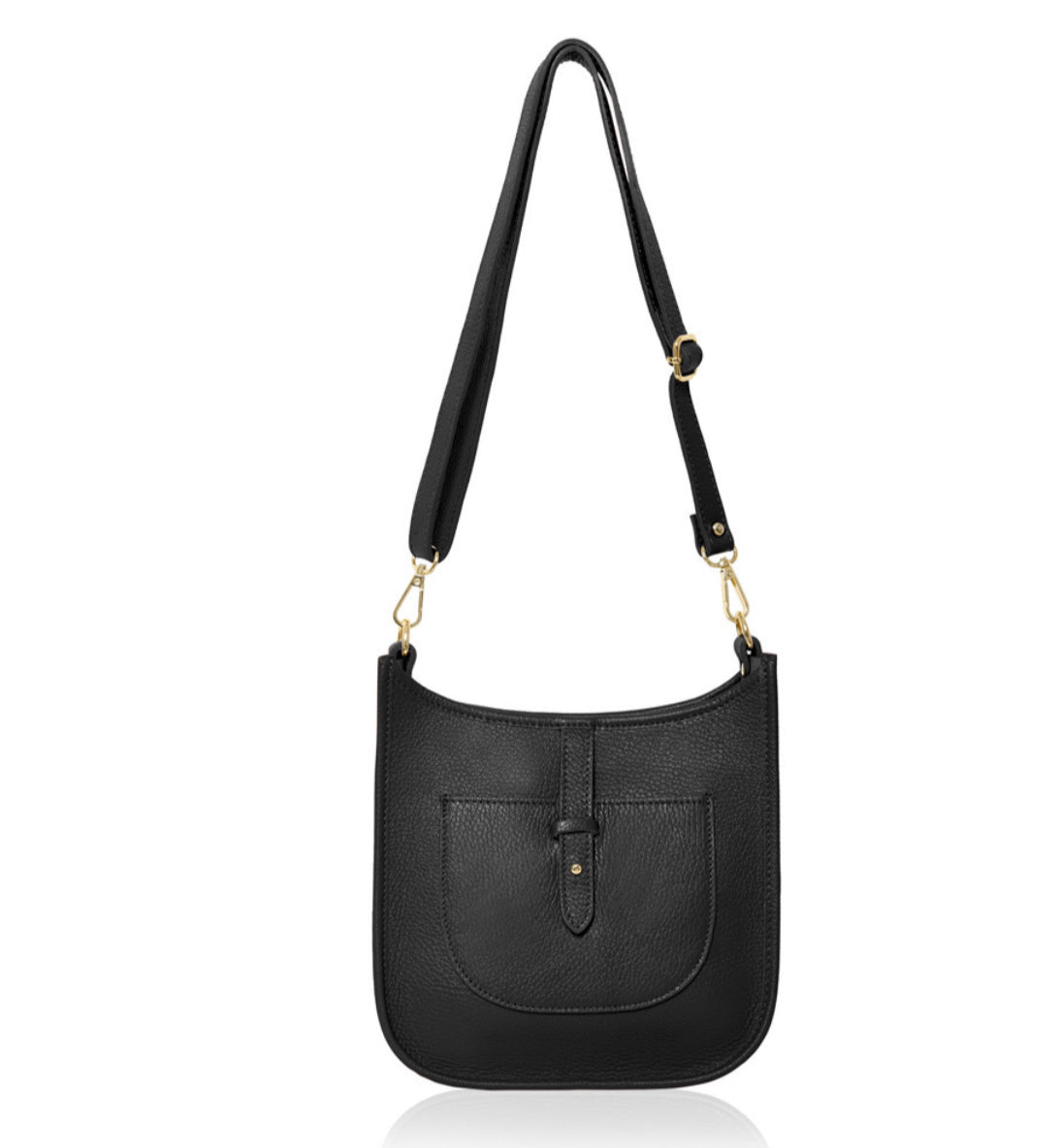 Portofino Leather Bag | Black