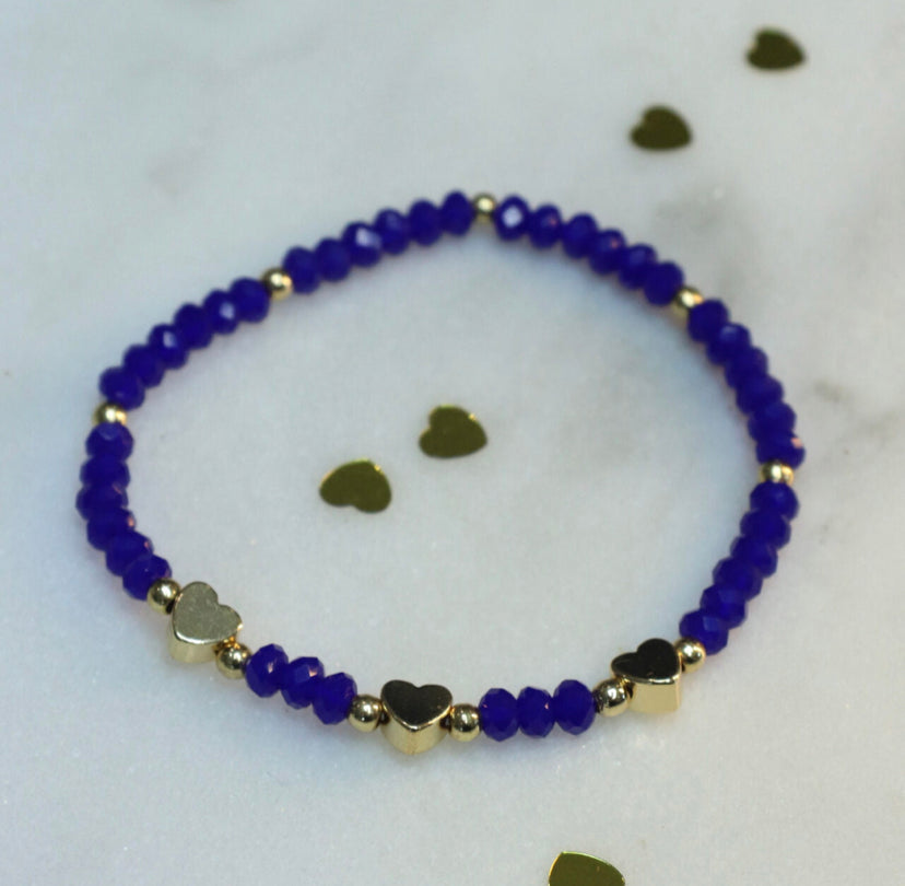 Sasha Heart Bracelets | Multiple Colours