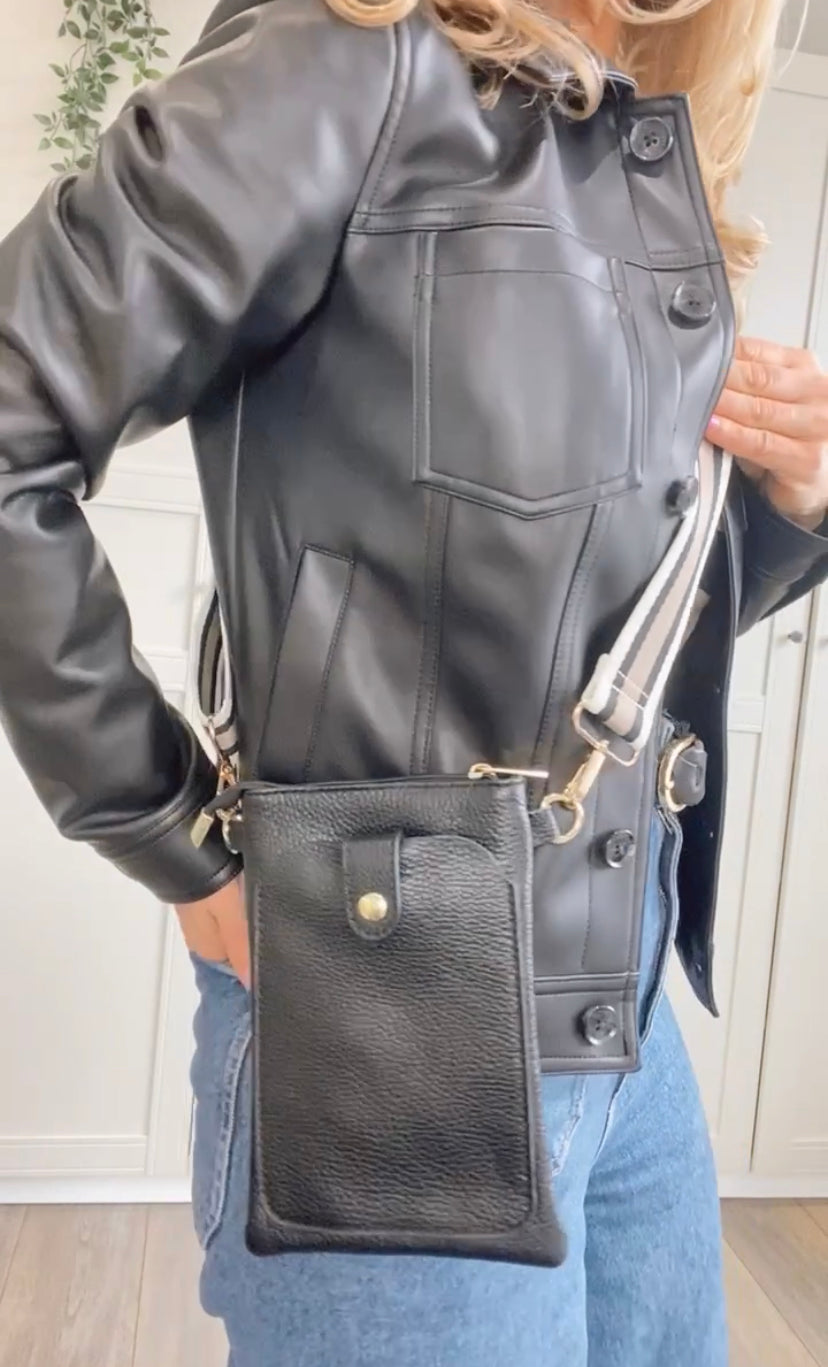 Tuscany Crossbody Phone Bag | Grey