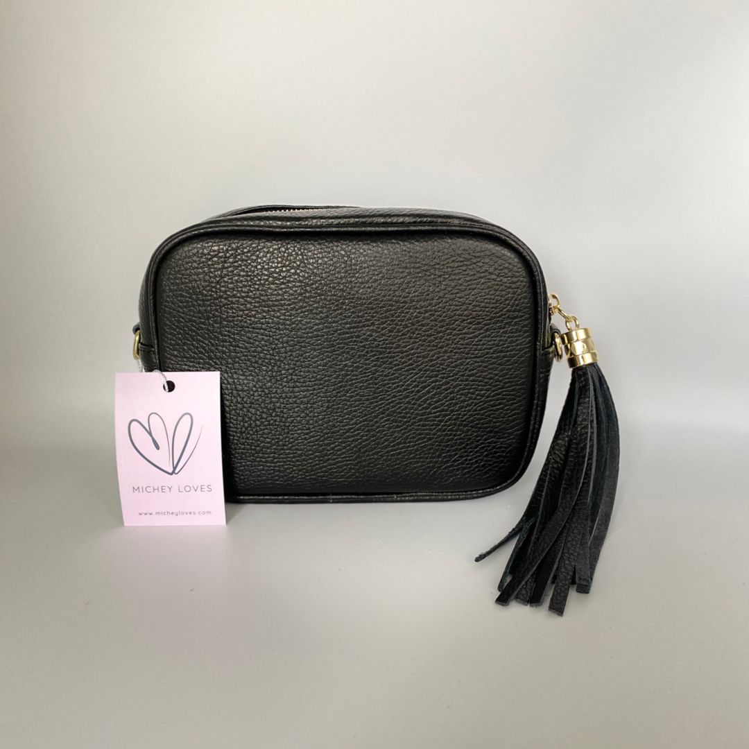 Lottie Leather Camera Bag | Black