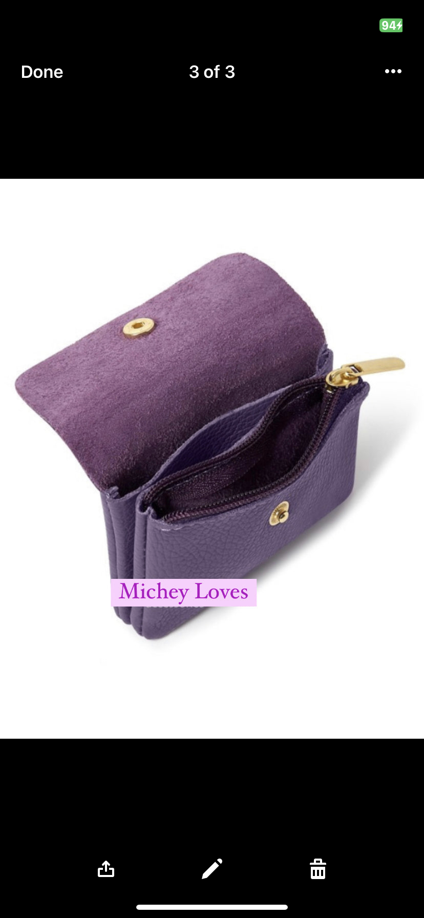 Leather Credit Card Coin Purse | Bronze