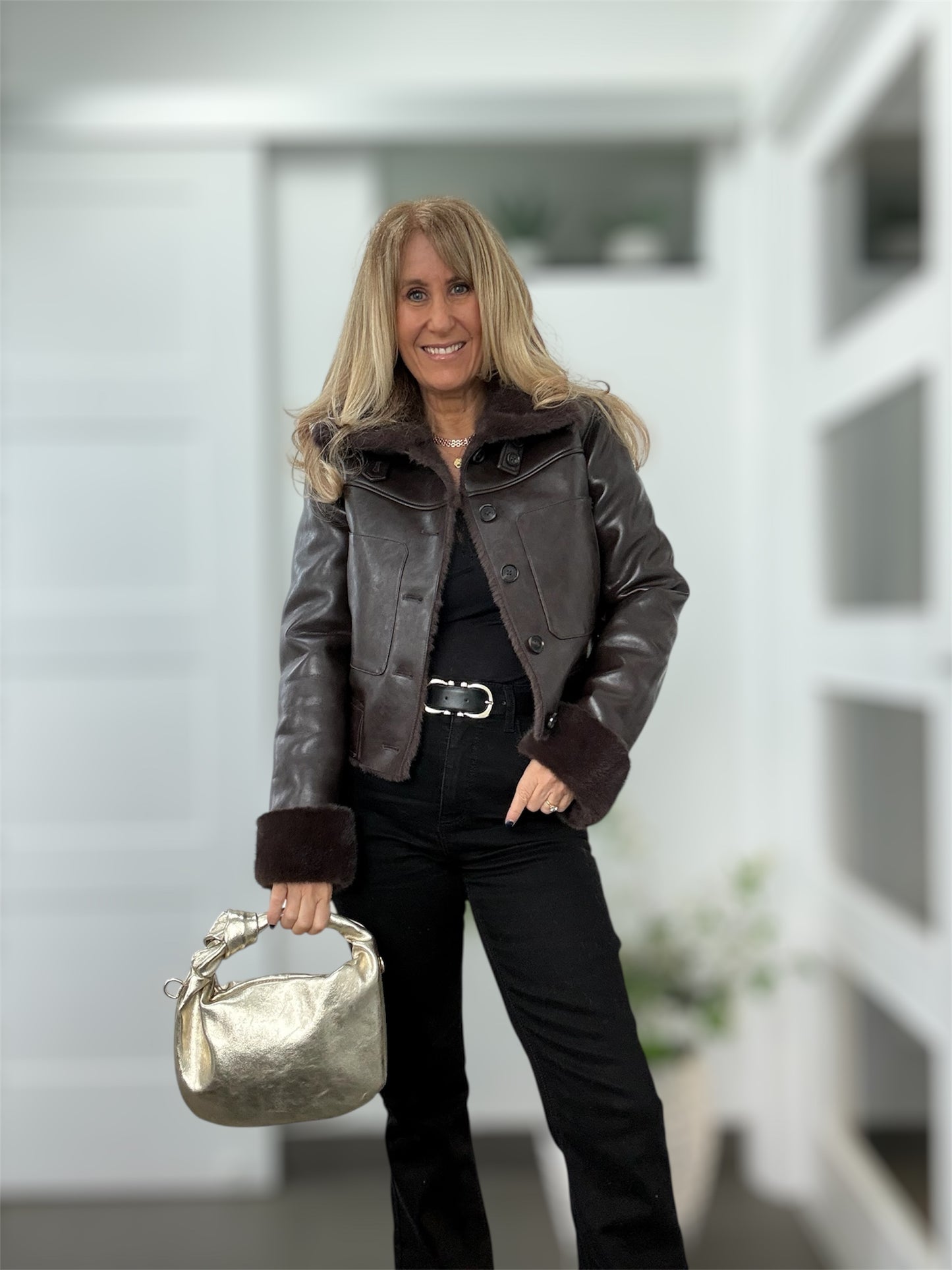 Tuscany Leather Hobo Bag | Gold