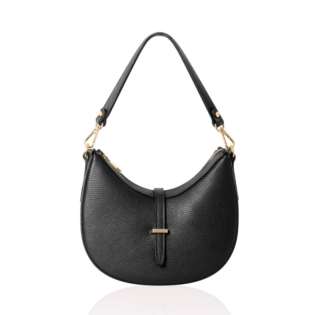 Crescent Shoulder/Crossbody Bag | Black