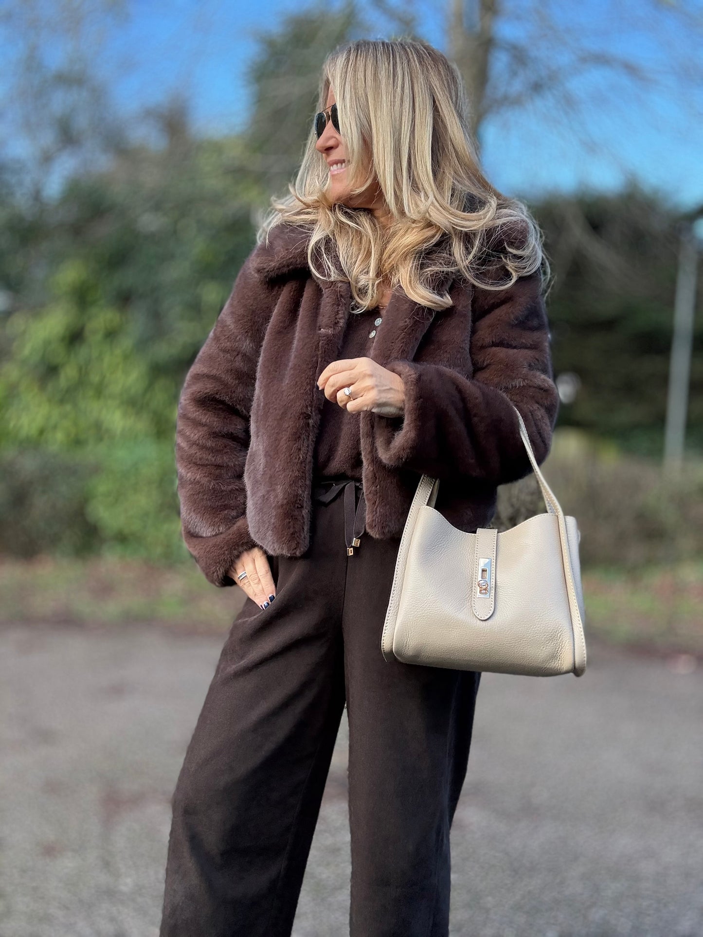 Amalfi Multi Compartment Bag | Taupe