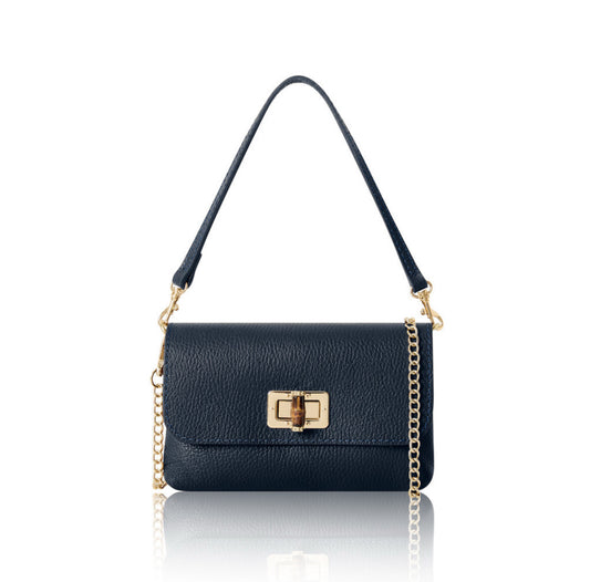 Emilia 3-in-1 Leather Bag | Navy