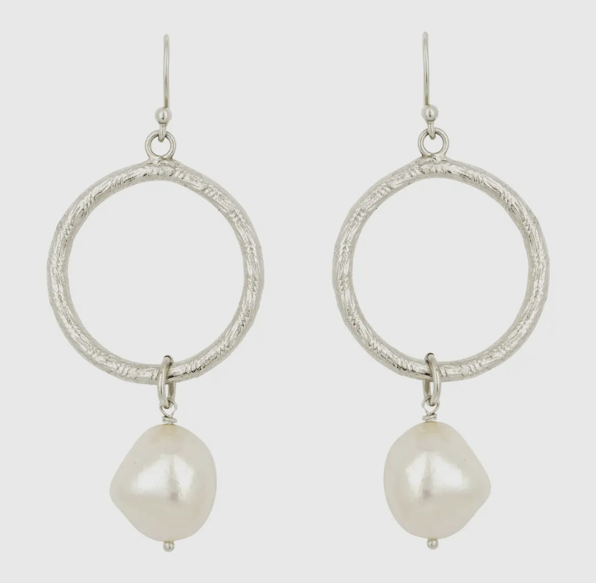 Maggie Freshwater Pearl Earrings | Silver