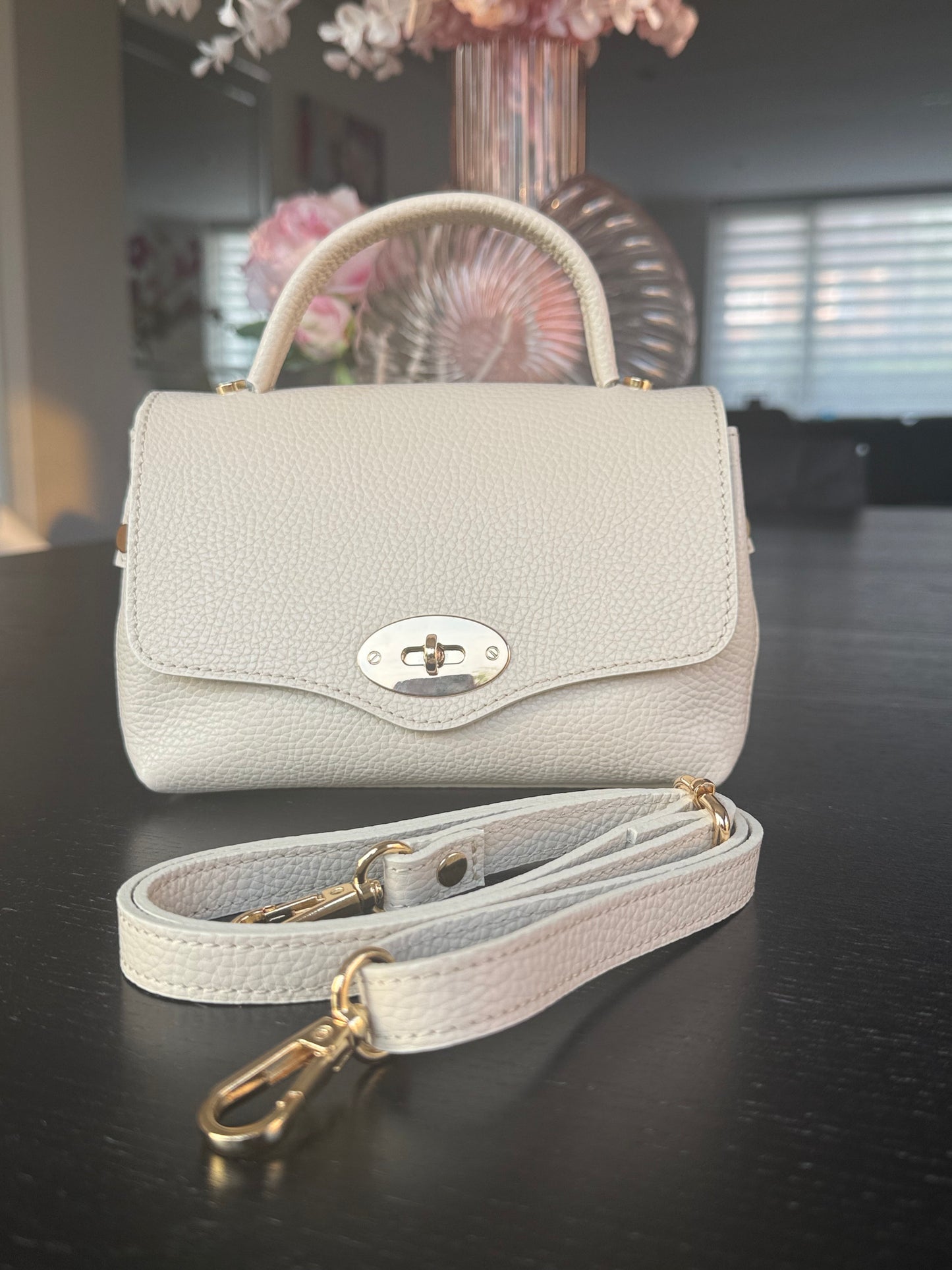 Como Leather Bag | Cream