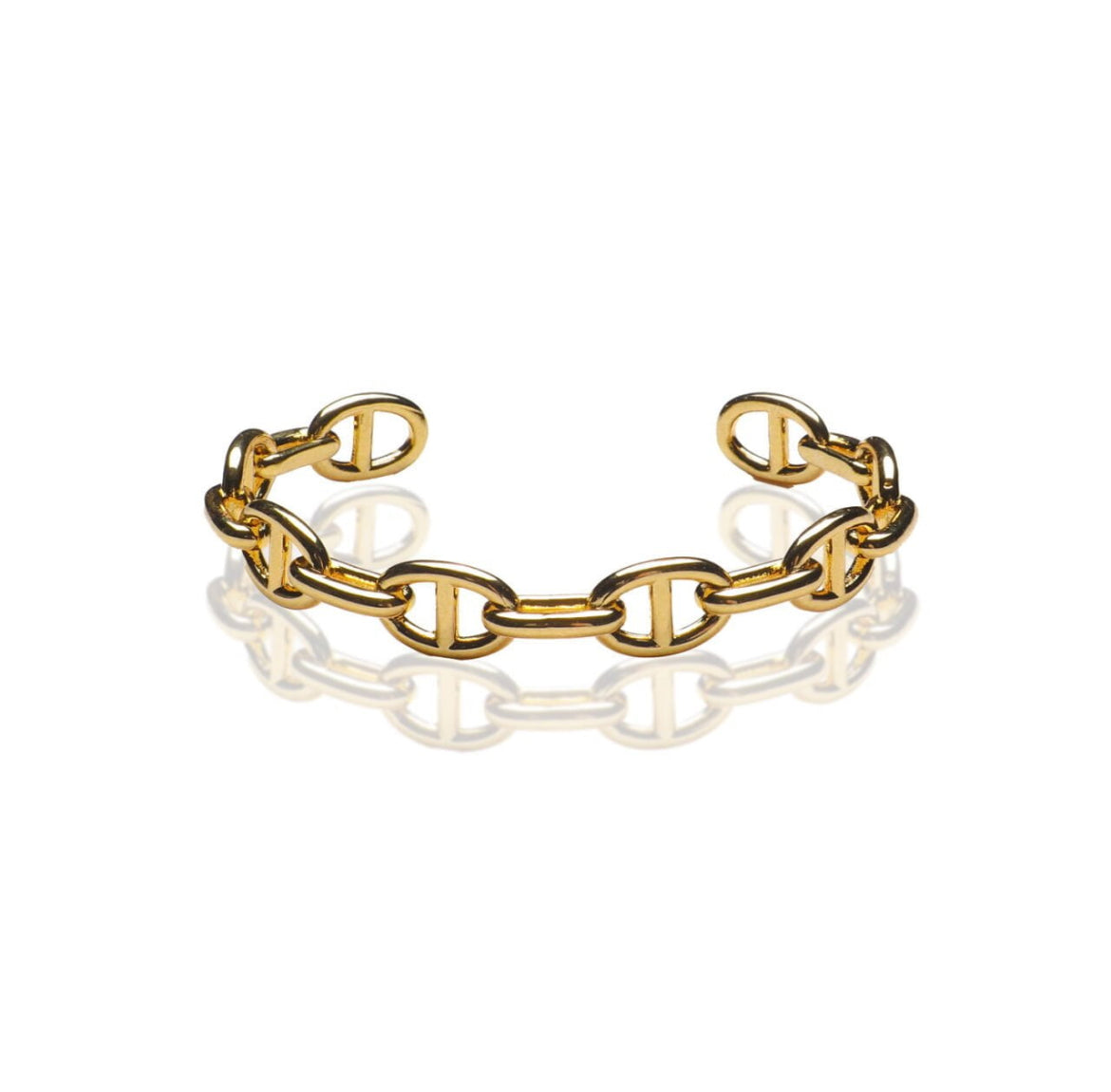 Chain link Bangle Bracelet | Gold