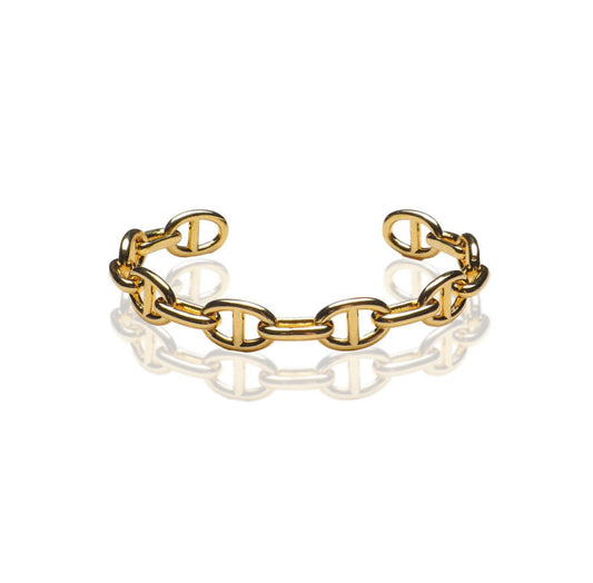 Chain link Bangle Bracelet | Gold