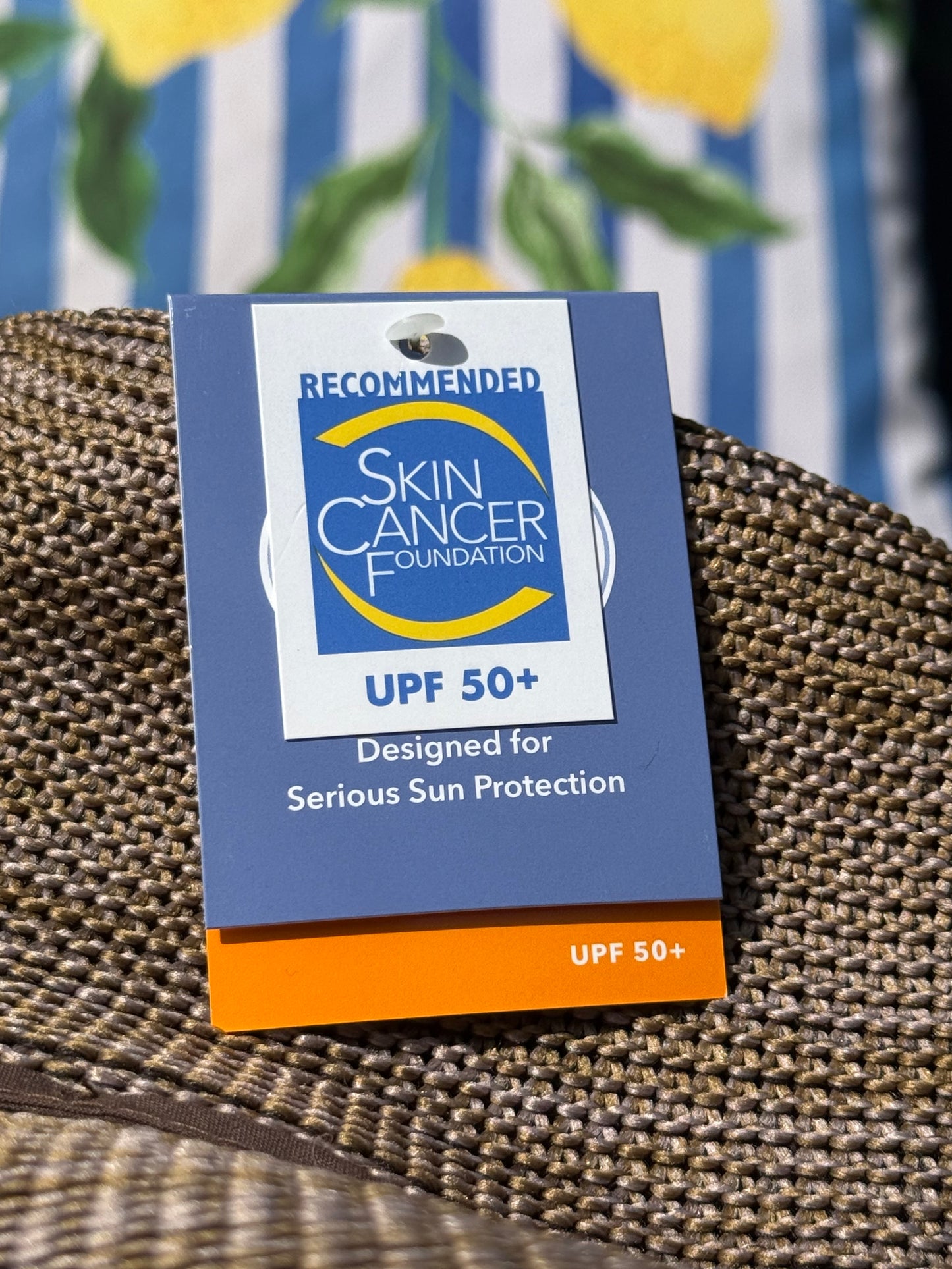 Solero Sun Hat (UPF50+ & Packable) | Denim Blue & Ivory