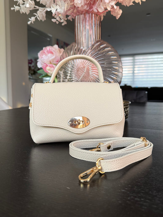 Como Leather Bag | Cream