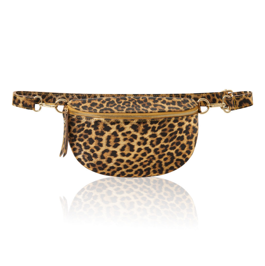 Harley Crossbody Sling Bag | Golden Leopard